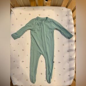 Kyte BABY Zippered Footie in Wasabi